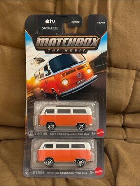 Matchbox Orange & White Volkswagen T2B Bus Duo by Match